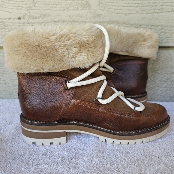 Pajar Canada Ophelia Womens Leather/Faux Fur Waterproof Winter Boots Size 39 - Picture 6 of 10